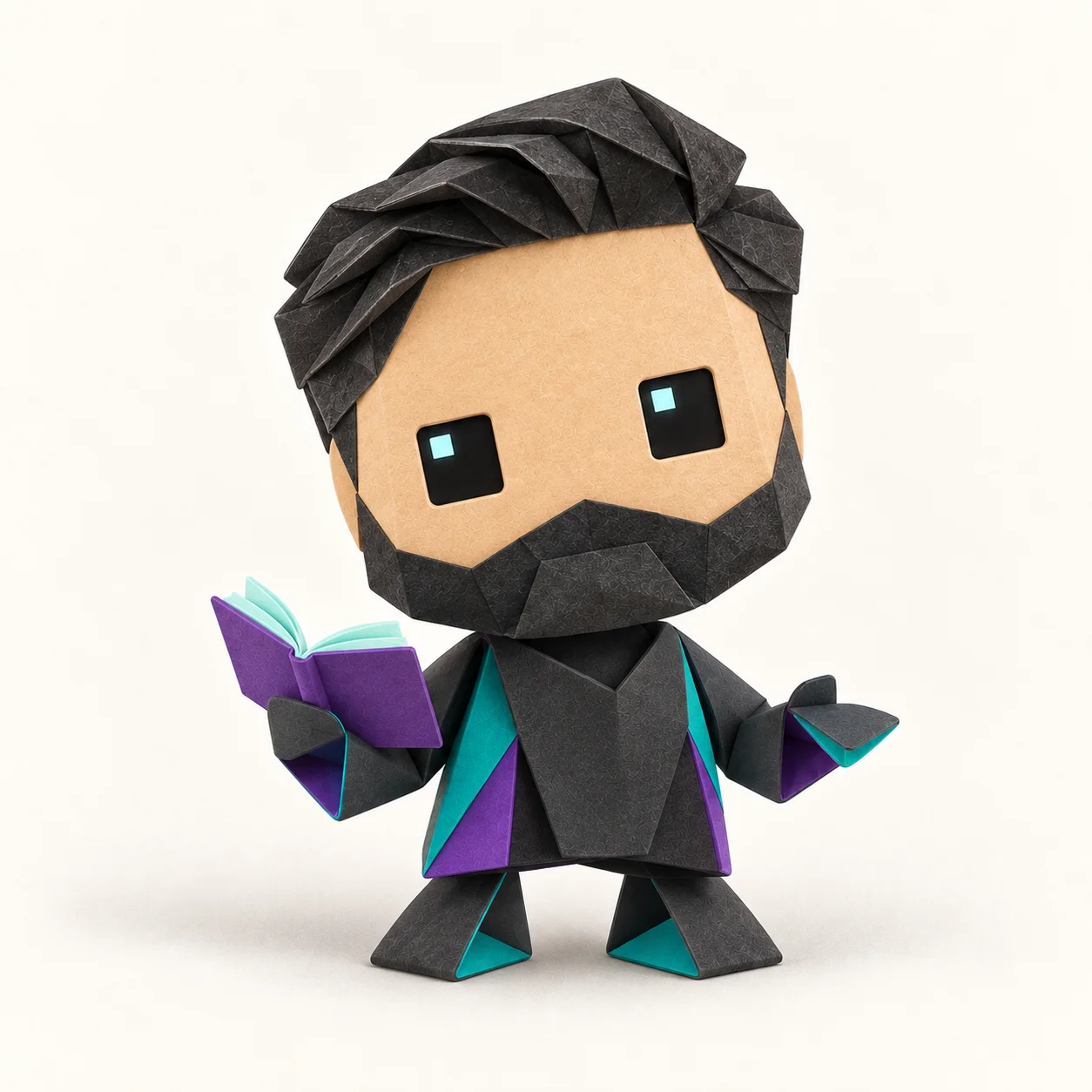 DansAI, personagem de IA em origami